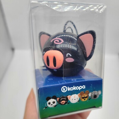 New Kokopa Pals 3.5mm Rechargeable Portable Speaker -  Black Pig
