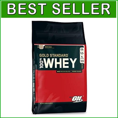 Gold Standard 100% Whey Protein Isolate - Delicious Strawberry, 10 lbs (Halal)