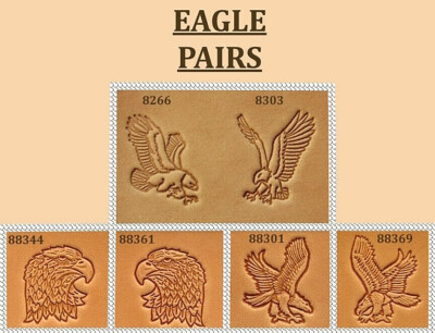 Craftool / Ivan 3 D Adler Leder Stempel Werkzeuge - 10 Variationen