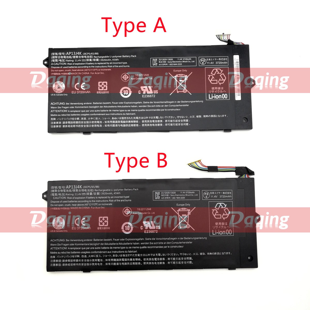 AP13J4K Batterie Pour Ordinateur Portable Acer Chromebook