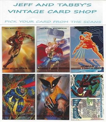 1993 SKYBOX Marvel MASTERPIECES Series 2 / see scans for card you will receive.