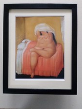 Fernando Botero print 'The Lovers' FRAMED