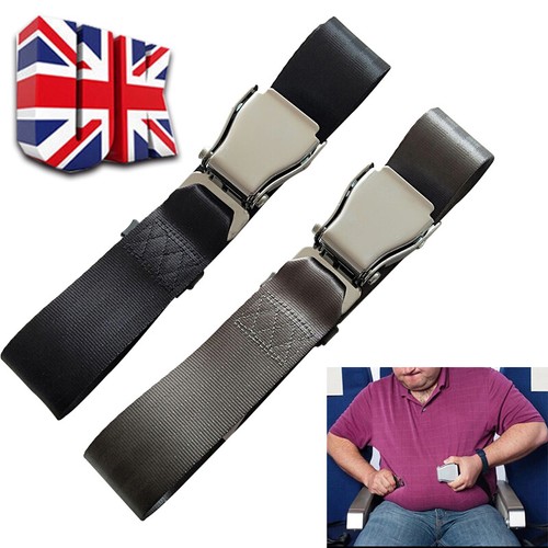 Adjustable Aircraft Airplane Buckle Clip Safety Seat Belt Extension Strap Plane