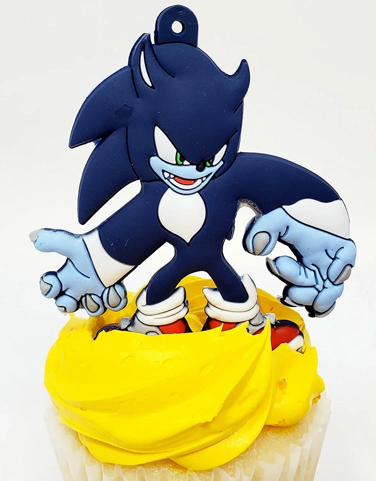 Sonic The Hedge Hog ~ PASTEL DE CUMPLEAÑOS ~ CupCake Topper Set - Totalmente Nuevo Foto 2 de 4