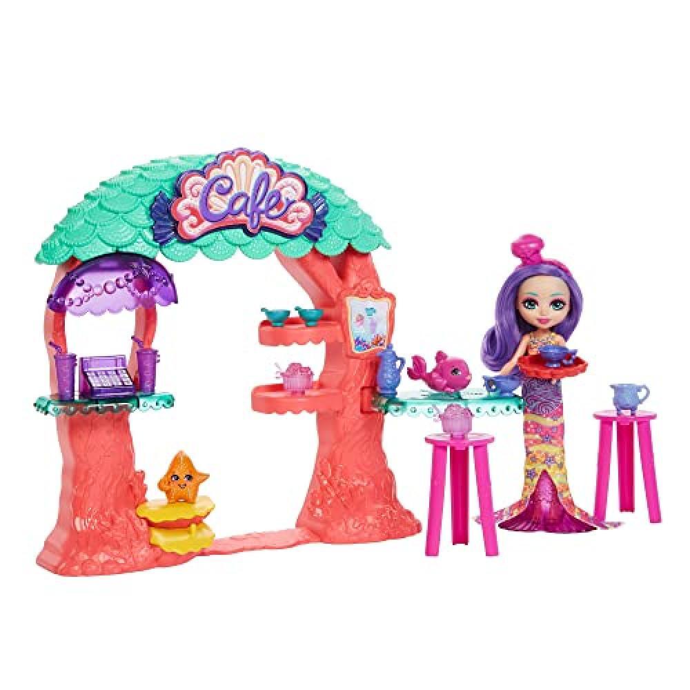 Enchantimals - Playset Caffetteria Sea Cave Café con Bambola Martina la Sirena