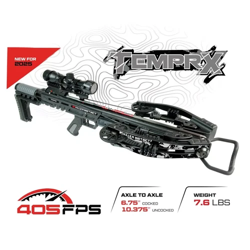 2026 Killer Instinct TEMPR-X Crossbow Kit FULL PACKAGE Hunting Bow Boss Lethal X