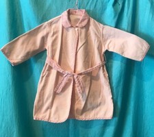 Vintage 1960's Children's Girls' Pink Corduroy Robe with Plaid Trim. Size 3, 4 
