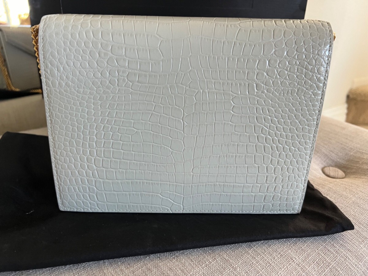 YSL Saint Laurent MNG Cassandra Crocodile Embossed Bag YSL Saint Laurent MNG Cassandra Crocodile Embossed Bag