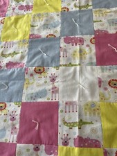 Brand NEW Handmade Baby Quilt Cute Safari Animals 35  X 45  