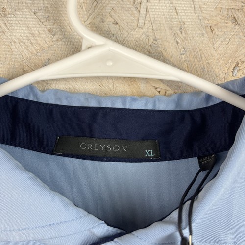 Neu mit Etikett Greyson Golf Tala Polo "LYONJAY" Shirt Erwachsene Extra Large blau Performance - Bild 8 von 13