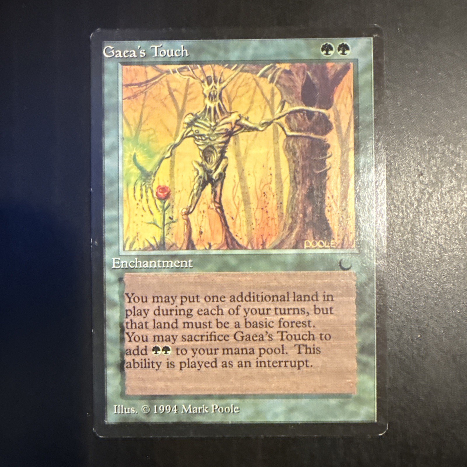 Gaea's Touch The Dark Uncommon Regular EN 1994 Green d