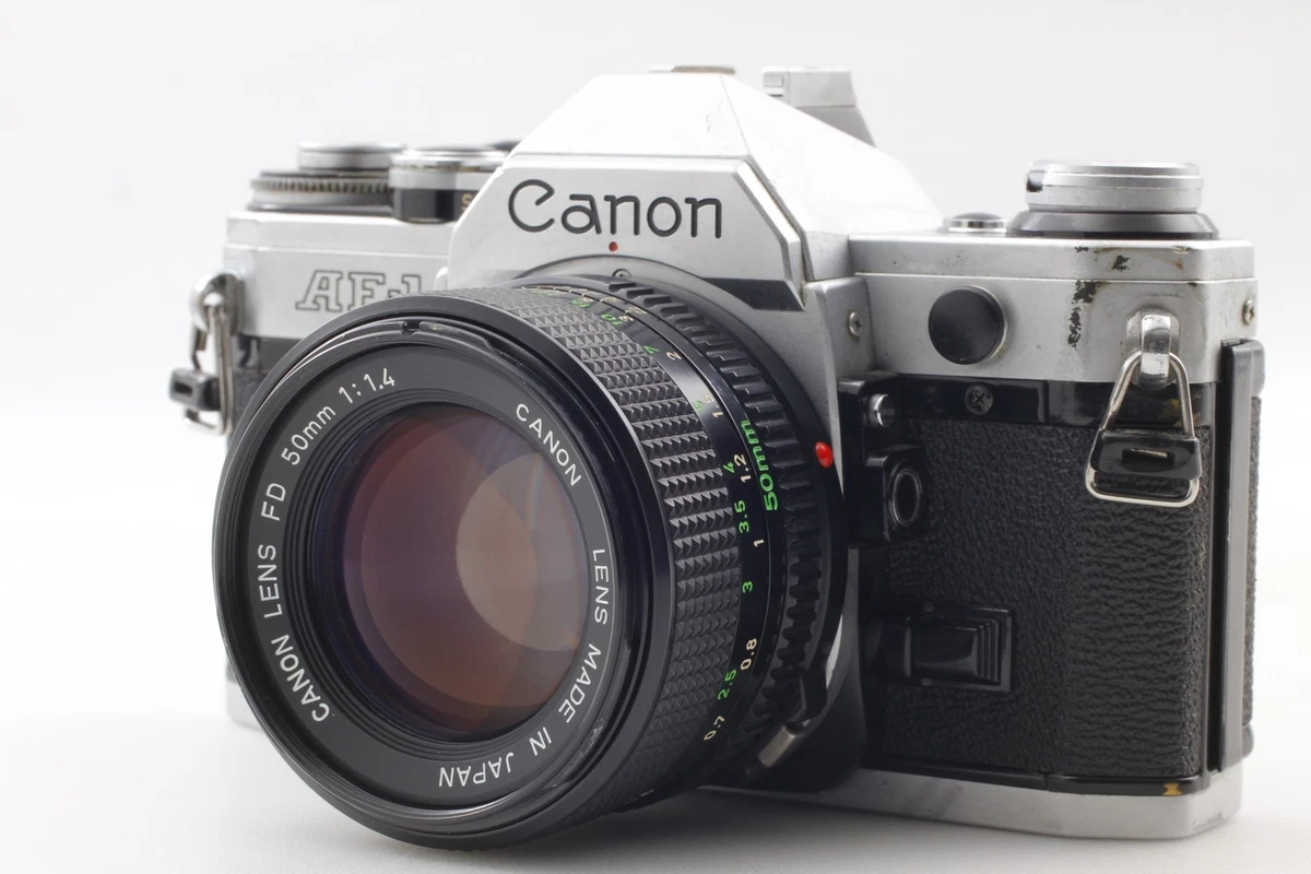 Appareil Photo Canon AE-1 35mm – Boîtier + Objectif FD 50mm F1.8, Vendu En L’état (pour Pièces)
