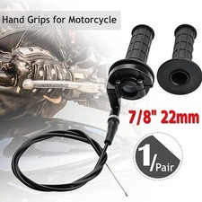 7/8" 22mm Motorbike Bike Throttle Twist Throttle Grip Set +Cable for 50CC-250CC
