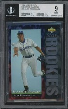1994 Alex Rodriguez Upper Deck *ELECTRIC DIAMOND* #24 RC Rookie BGS 9