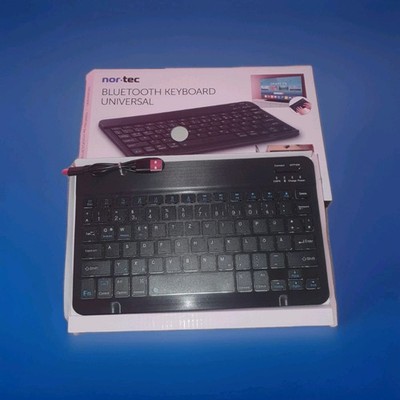Nor-tec Bluetooth Keyboard Universal USB-C 150mAh Ca. 35 H Black NEU OVP NEU