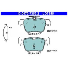Satz Bremsbeläge Bremsklötze hinten für Audi A3 8YJ 8YS 8YA | 24431393
