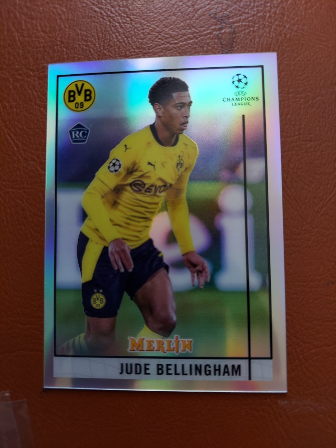 2020 Topps Merlin Collection Chrome UCL Refractor Jude Bellingham #31 Rookie RC