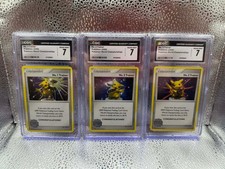 CGC 7 Sequential 2009 World Championships No. 1 2 3 Pikachu Trophy Pokemon Card