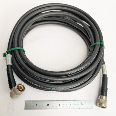 RG 214 Coax Cable M17/75-RG214 MIL-DTL-17 with N Male ends - 6 m (19.5 ft)