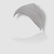  41 Alfani Men's Gray Rib-Knit Cuffed Beanie Hat One Size