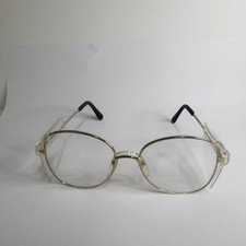 Vintage Crews-Engineer Z87 Safety Glasses Eyeglasses 140mm Gold Metal Aviator