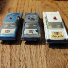 Lesney Matchbox Series Lot of 3 Diecast Ford Fairlane Police Cars Blue White