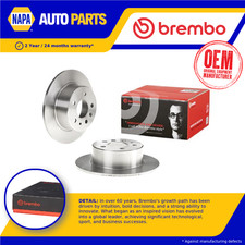 2x Brake Discs Pair Solid fits MERCEDES 250SL W113 2.5 Rear 66 to 68 M129.982