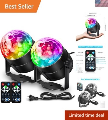 Vibrant LED Disco Ball Lights - Remote-Controlled 7 Modes - Party Essential (...