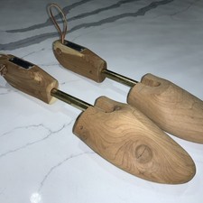 Vintage A.S. RIGGER CEDAR WOOD SHOE HORNS / STRECHERS - Size: L - AMERICAN MADE