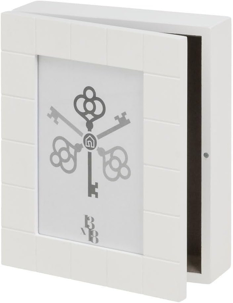 Scatola Portachiavi in Legno Bianco Stile Nordico - Design da Parete