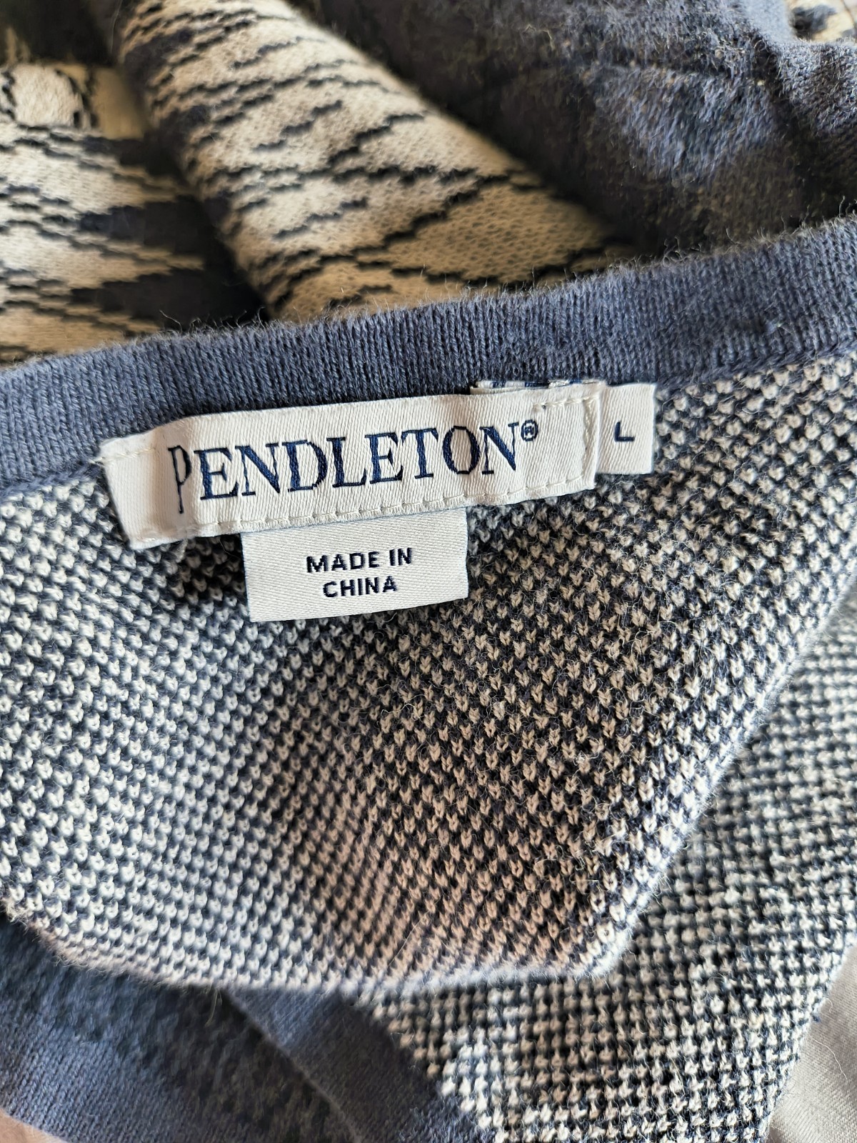 PENDLETON Mya Diamond Argyle Button Cardigan in N… - image 3