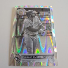 2022 Topps Chrome Sonic Vladimir Guerrero Jr Black & White Ray Wave Refractor 