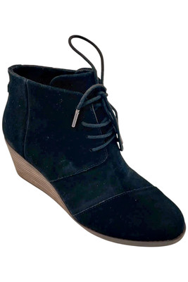 TOMS Women's Hyde Boot Black Suede
