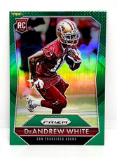 DeANDREW WHITE GREEN PRIZM ROOKIE ~ 2015 PANINI PRIZM RC #225 ~ 49ERS ~ ALABAMA