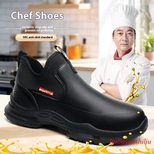 Chef Shoes Four Season Anti Slip Oil Resistant Waterproof Bathroom Men Work Boot