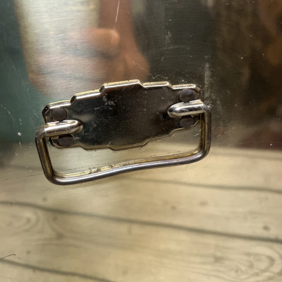 Винтажный латунный золотистый металлический сундук игрушка одеяло Hollywood Regency середины века - Изображение 2 из 4