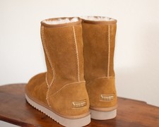 Koolaburra by UGG Suede Sheepskin Short Boots...