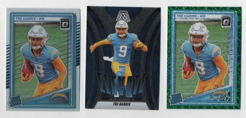 2025 Panini Mosaic - Elevate Tre Harris #10 (RC) + 2 More Rc