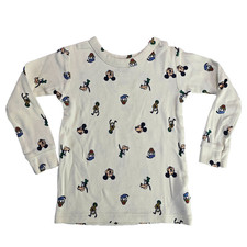 Baby Gap Disney Mickey Goofy Donald Long Sleeve Pajama Top 2 Years Cotton