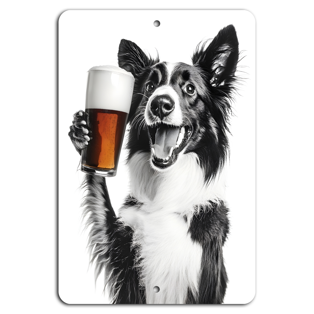 Happy Dog Beer Mug Sign for Cheers & Chuckles