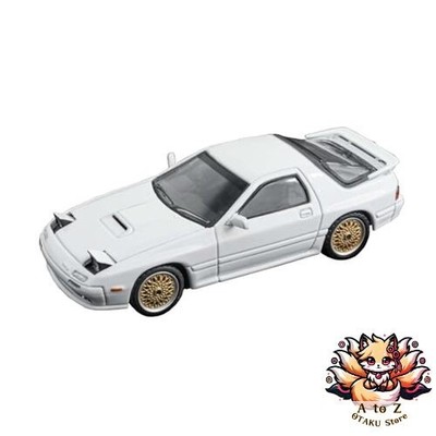 NEW FREESTYLE AT MODEL 1/64 Scale Mazda RX7 FC3S Infini White/Gold Wheels