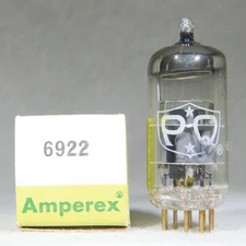 NOS/NIB Amperex PQ 6922/E88CC O-Getter Gold Pin Made in USA 1963