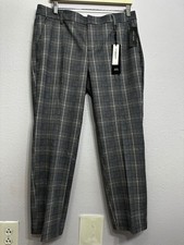 Liverpool Kelsey Trouser Blue Topaz Plaid Petite 12/31