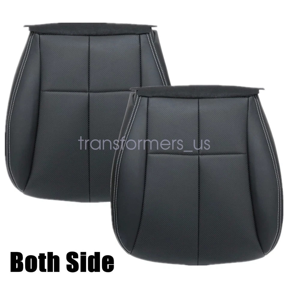 Front Bottom Perforated Leather Seat Cover Black For 2009 2010 Subaru Forester — 第 3/4 张图片