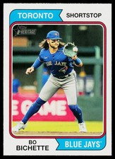 2023 Topps Heritage - Bo Bichette #360 - Toronto Blue Jays