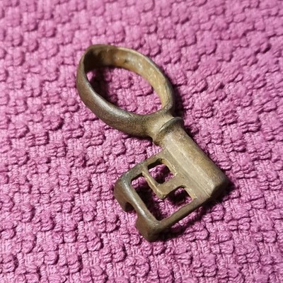 Interessanter antiker römischer Bronze Schlüssel um 2.-3.  AD