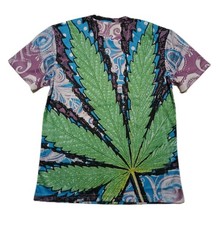 WEED LEAF SHIRT Brand New Never Worn Size M 420 Marijuana Free shipping