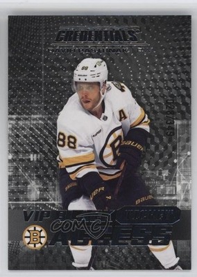 2025-26 Credentials VIP Black Ticket Access Achievements /349 David Pastrnak 4ug