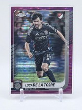 2025 Topps Chrome MLS #128 Luca de la Torre Magenta Pulsar Refractor
