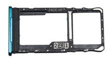 OEM MOTOROLA MOTO G50 XT2137-1 ORIGINAL GREEN MICRO SD DUAL SIM CARD HOLDER TRAY